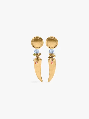 Long Earrings With Multicolor Beads 246408 — image 1