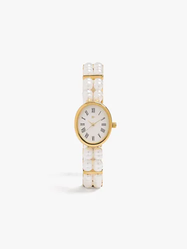Watch With Multi-Strap Pearl Bracelet 246580 — image 1