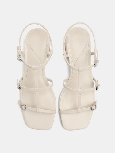 Heeled Sandals With Straps And Buckles 246669 — image 1