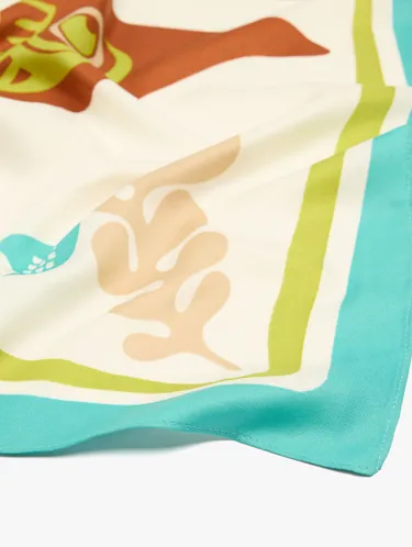 Square Scarf With Fish Print 246687 — image 2