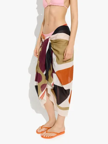 Printed Scarf With 100% Cotton 246778 — image 3