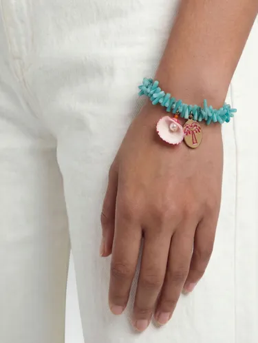 Bracelet Of Bars In Resin With Shell 246914 — image 3