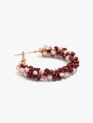 Hoop Earrings With Glass Beads 246931 — image 3