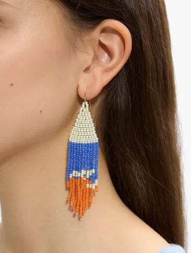 Long Multicolor Earrings With Beads 246966 — image 3