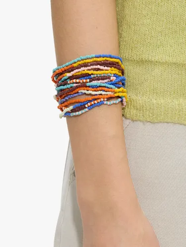 Set Of Multicolor Elastic Bead Bracelets 246967 — image 2
