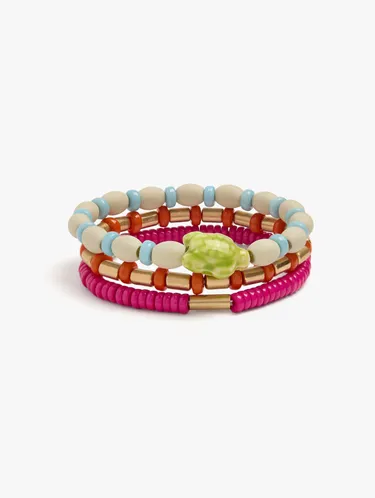 Set Of Elastic Bracelets With Turtle 247025 — image 1