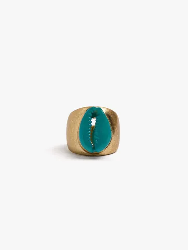 Ring With Enamelled Shell 247083 — image 1