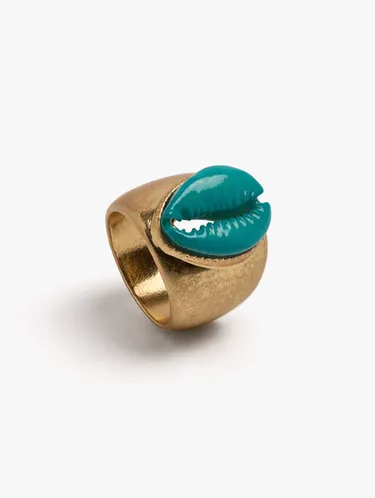 Ring With Enamelled Shell 247083 — image 3
