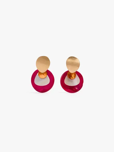 Round Earrings With Shells 247096 — image 1