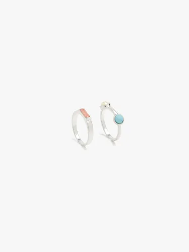 Set Of Rings With Multicolor Stones 247367 — image 3