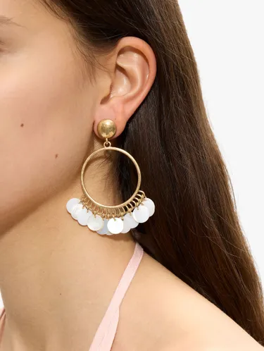 Hoop Earrings With Shells 247459 — image 3