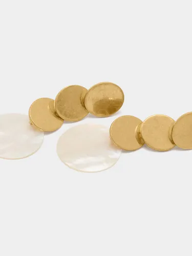 Long Round Earrings And Shell 247463 — image 2