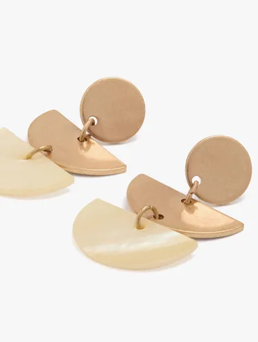 Geometric Earrings With Shells 247468 — image 3