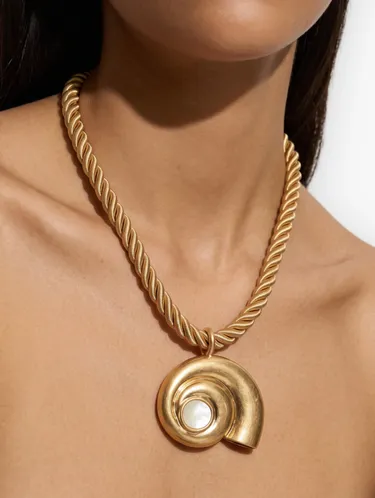 Necklace With Spiral Snail Cord 247477 — image 2