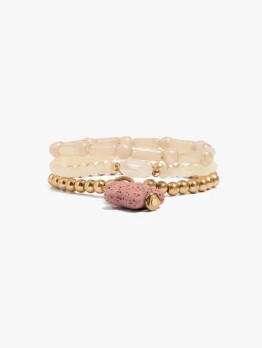 Set Of Elastic Bracelets With Star Coral Effect 247508 — image 1