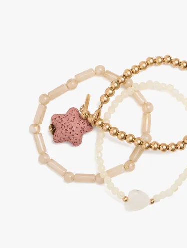 Set Of Elastic Bracelets With Star Coral Effect 247508 — image 2