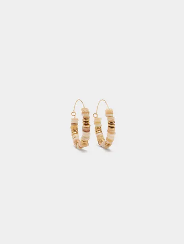 Hoop Earrings With Shell Beads 247531 — image 1