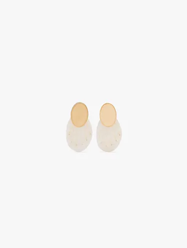 Oval Earrings With Shells 247534 — image 1