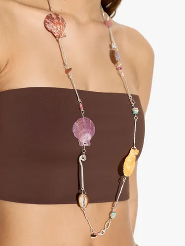 Long Necklace With Bars And Multicolor Shells 247541 — image 3