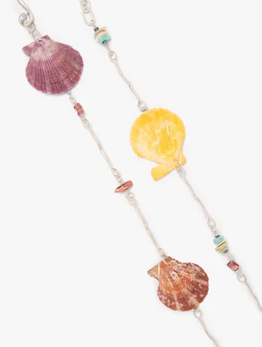 Long Necklace With Bars And Multicolor Shells 247541 — image 2