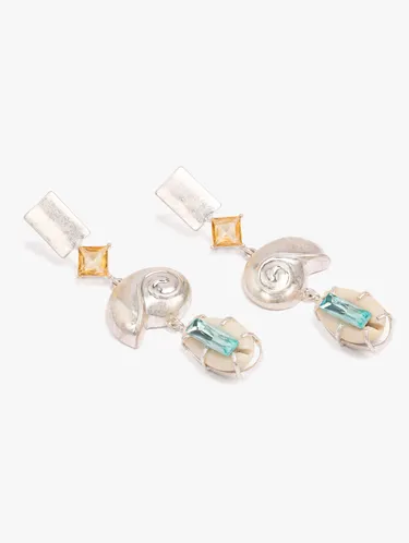 Long Spiral Snail Earrings With Shells 247548 — image 2