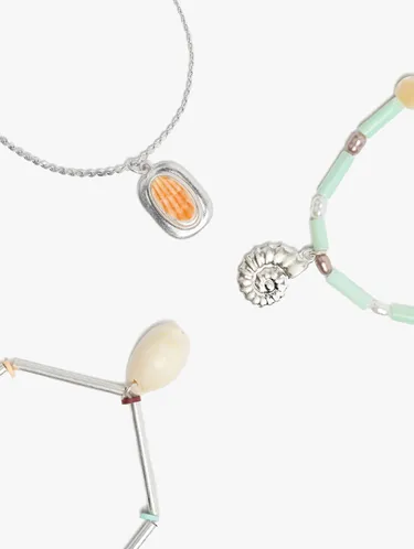 Set Of Necklaces With Stones And Shells 247550 — image 3
