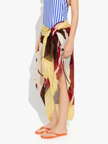 Printed Scarf With 100% Cotton 247641 — image 3