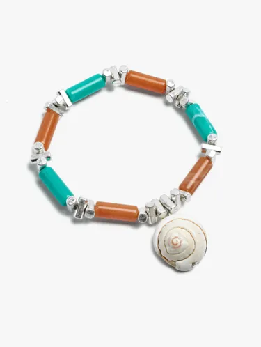 Elastic Bracelet With Shell Pendant 247716 — image 2