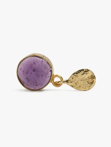Round Earrings With Stone 247732 — image 2