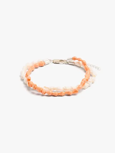 Double Ankle Bracelet With Shells 247738 — image 1