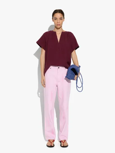 Blouse With Crinkled Effect 100% Cotton 247805 — image 1