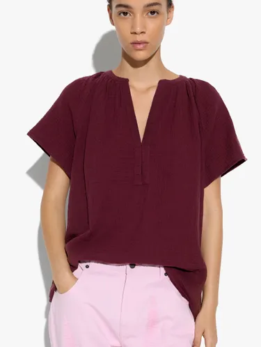 Blouse With Crinkled Effect 100% Cotton 247805 — image 3