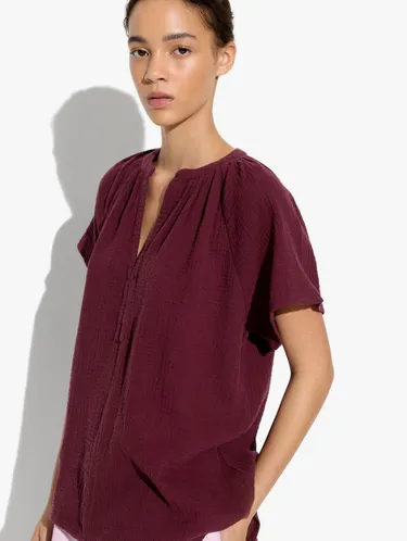 Blouse With Crinkled Effect 100% Cotton 247805 — image 2