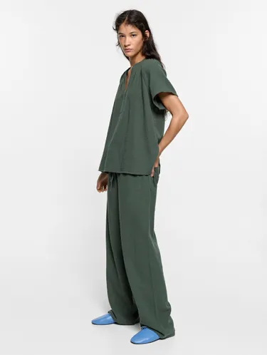 Blouse With Crinkled Effect 100% Cotton 247805 — image 5
