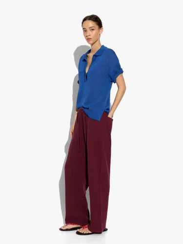 Trousers With Crinkled Effect 100% Cotton 247806 — image 3