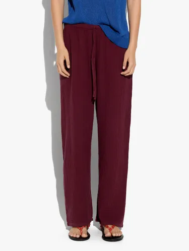 Trousers With Crinkled Effect 100% Cotton 247806 — image 2