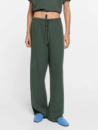 Trousers With Crinkled Effect 100% Cotton 247806 — image 6