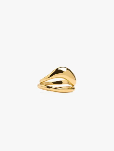 Set Of Wavy Rings - Stainless Steel 247846 — image 1