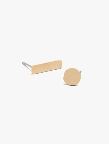Set Of Earrings Bar And Circle 247861 — image 3