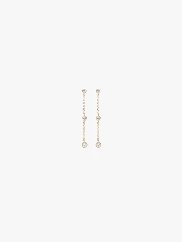 Long Earrings With Cubic Zirconia 247989 — image 1