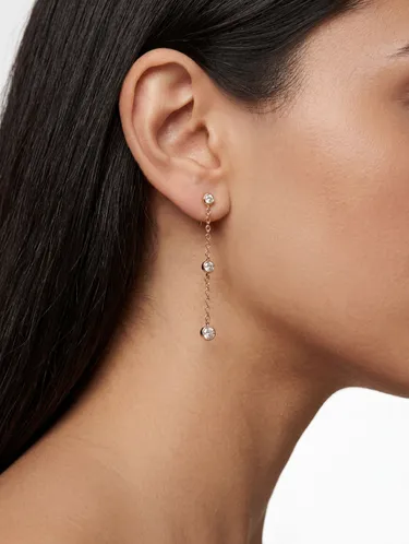 Long Earrings With Cubic Zirconia 247989 — image 3