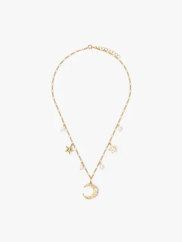 Necklace Moon And Stars With Freshwater Pearls 248006 — image 1