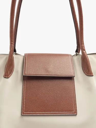 Shopper Bag With Soft Texture With Flap 248129 — image 3