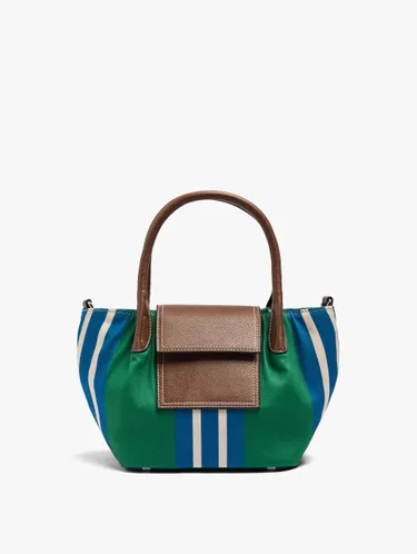 Tote Bag Of Nylon With Stripes With Flap 248131 — image 1