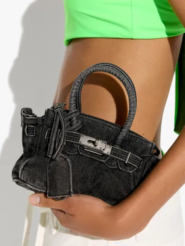 Crossbody Bag Denim With Pendant 248271 — image 3
