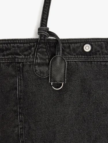 Shopper Denim Bag With Pendant 248275 — image 2