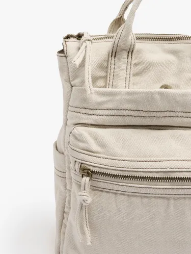 Canvas Backpack With Topstitching 248282 — image 3
