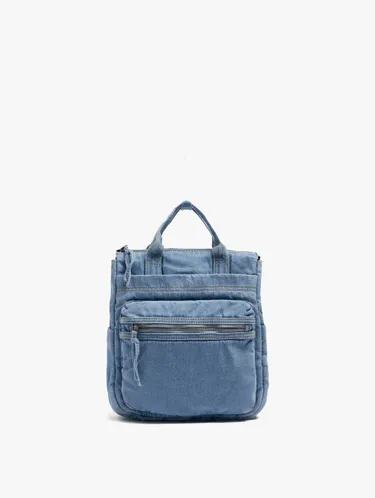 Denim Backpack With Washed Effect 248283 — image 1