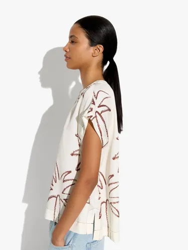 Printed Blouse With A Linen And Lyocell Blend 248458 — image 2