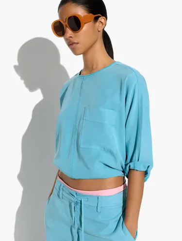 Blouse With Pocket 100% Lyocell 248478 — image 3